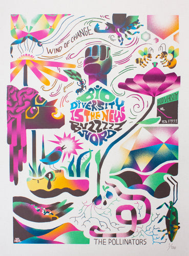 The Pollinators X Jamie Nee poster collab