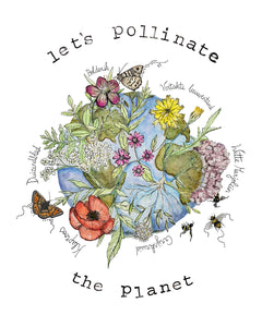 Let's Pollinate the Planet Tas + Bloemzaad